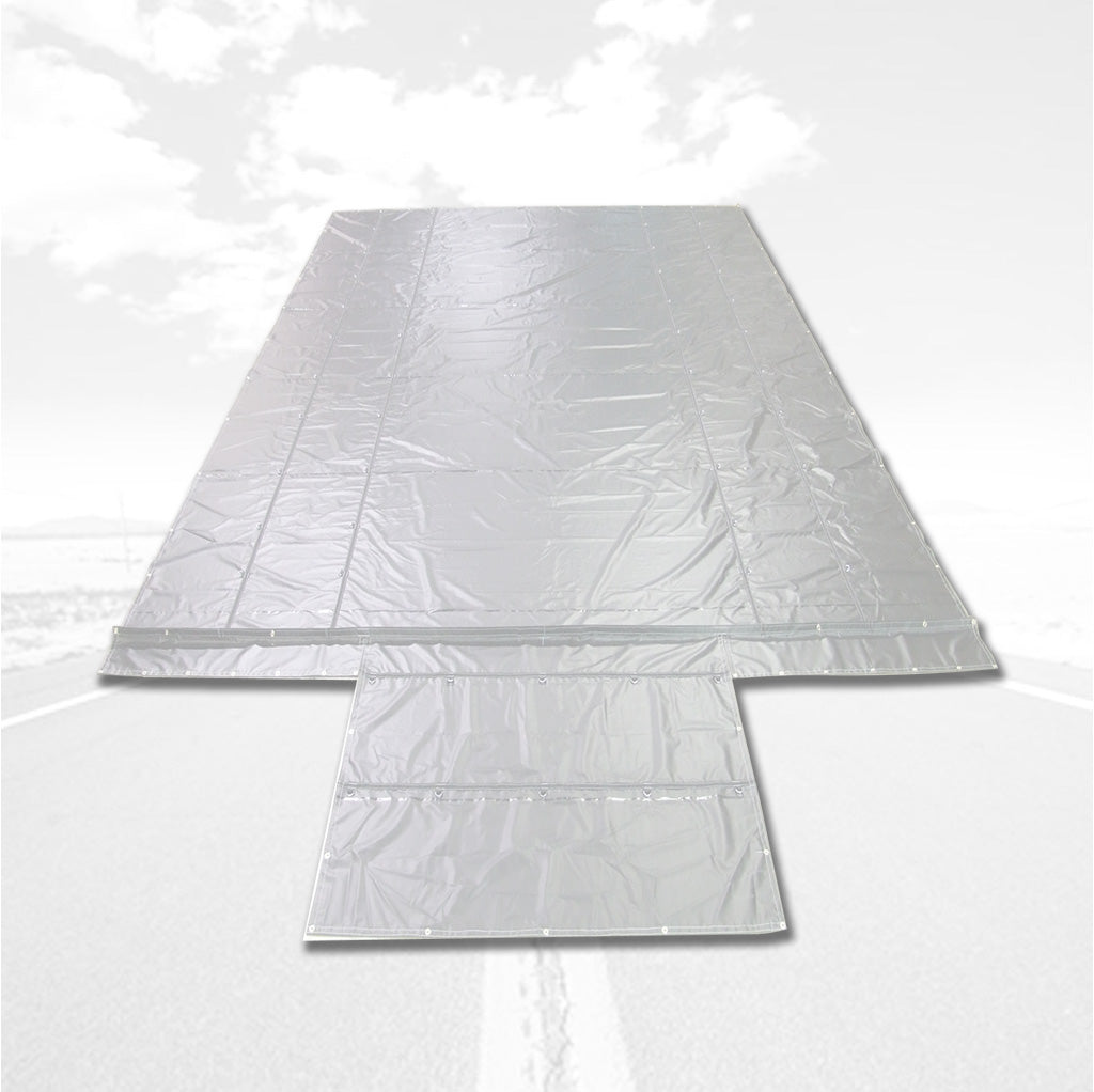 16' X 26' Steel Tarps w/end flap Tarpman.com | Austin Tarp & Cargo Controls