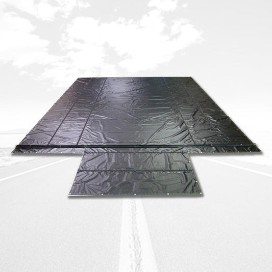 20' x 26' Wallboard Tarp - 2 rows (18 oz.) Tarpman.com | Austin Tarp & Cargo Controls