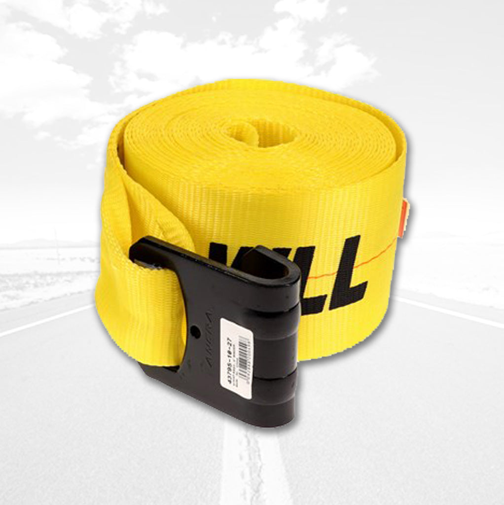 4”’X 30’ Flat Hook Winch Strap Tarpman.com | Austin Tarp & Cargo Controls