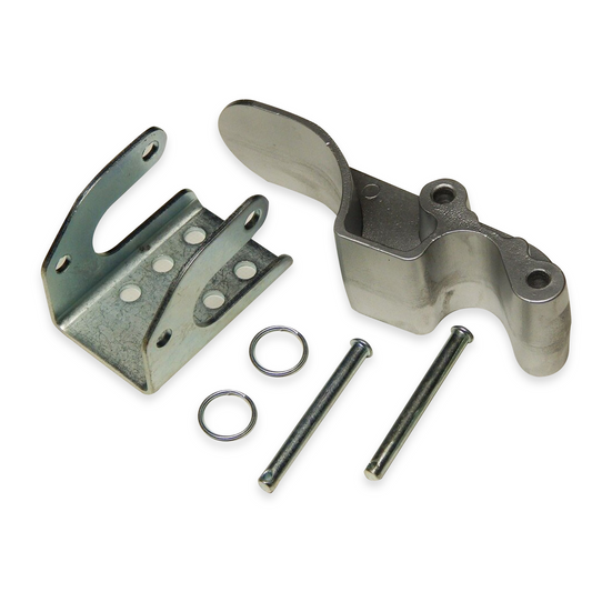 Complete Aluminum Tarp Stop - 3" Upright, Bracket and Pins