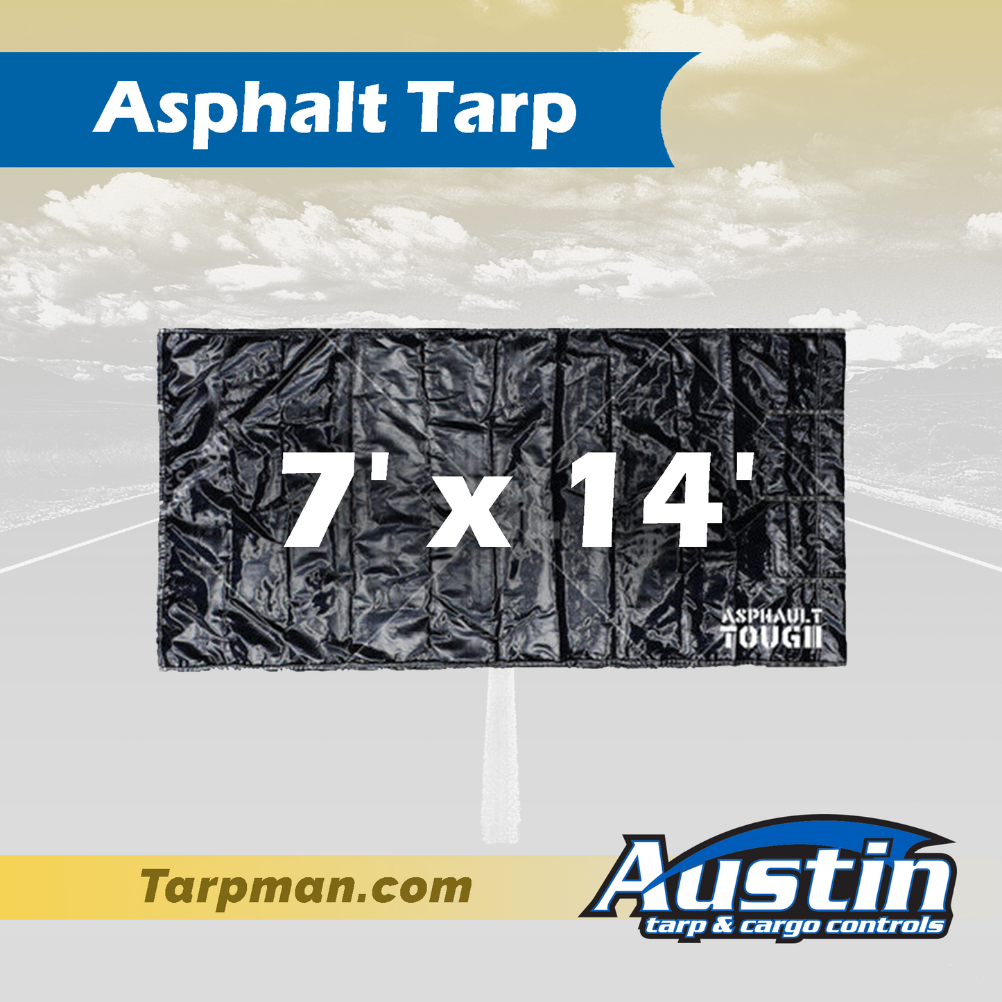 7' x 14' Asphalt Tarp