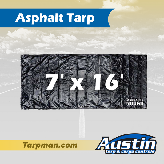 7' x 16' Asphalt Tarp