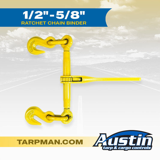 Ratchet Chain Binder for 1/2"-5/8" Chains - 13,000 lbs Capacity