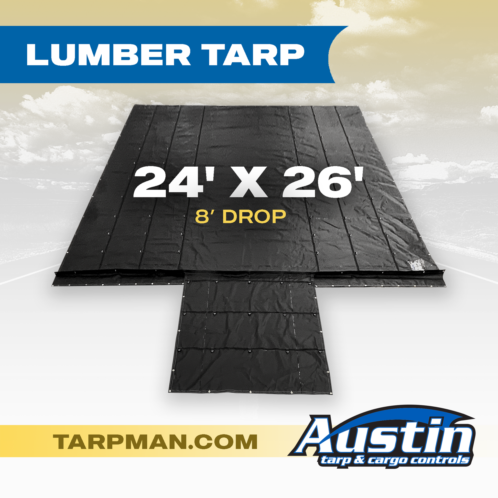 load tarp Lumber Tarp 24' X 26'
