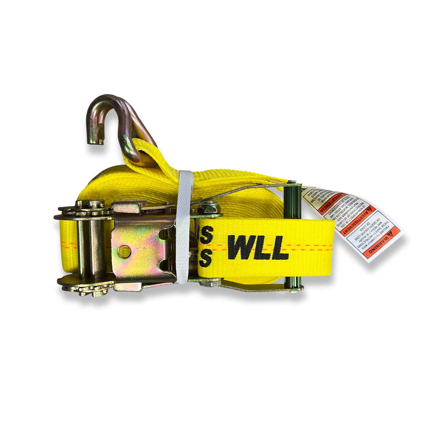 2″ x 30′ Ratchet Strap with Wire Hook – WLL 3,333 lbs