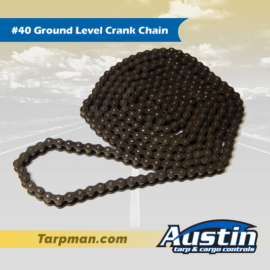 #40 Ground Level Crank Chain Tarpman.com | Austin Tarp & Cargo Controls