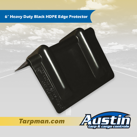 6" Heavy Duty Black HDPE Edge Protector