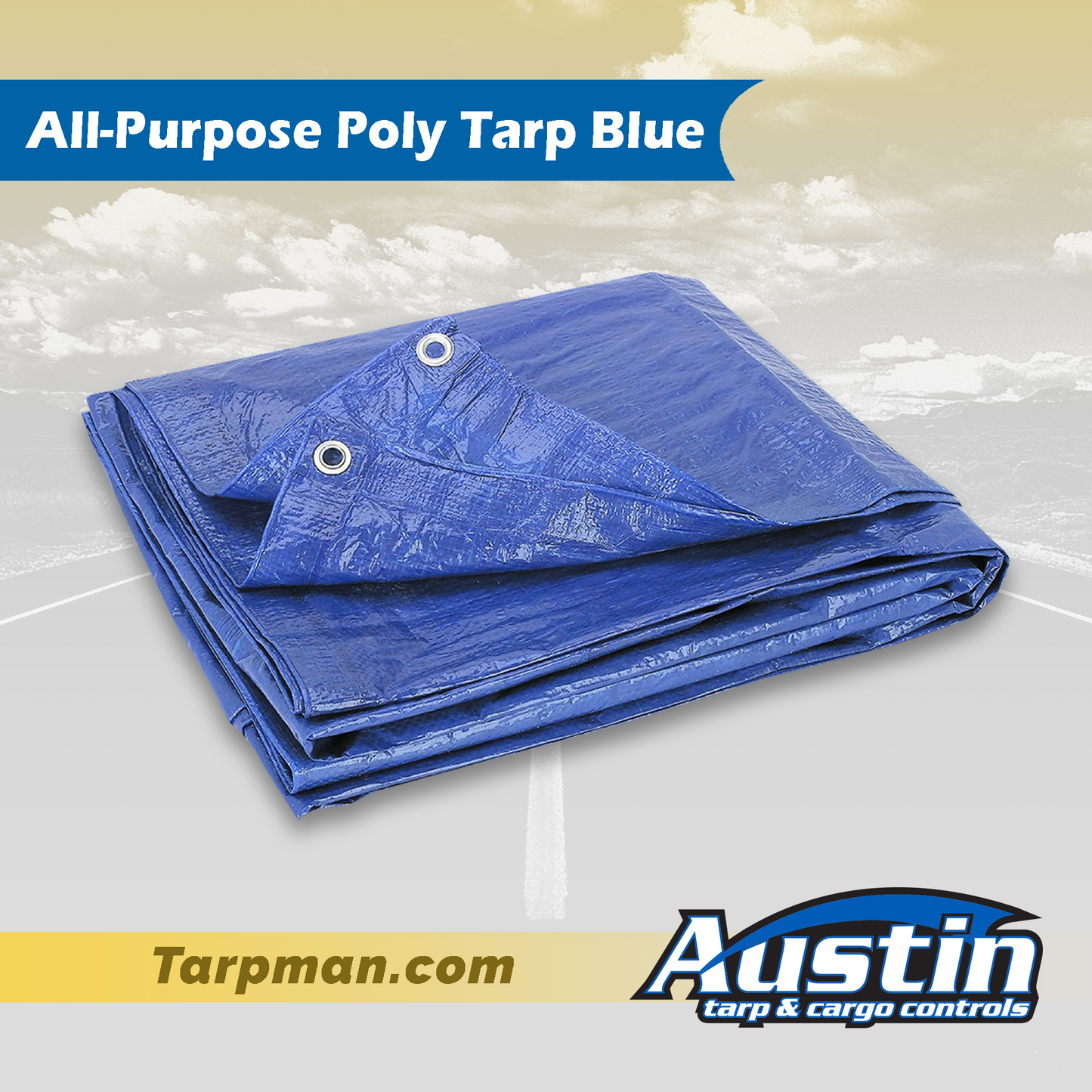 All-Purpose Poly Tarp Blue