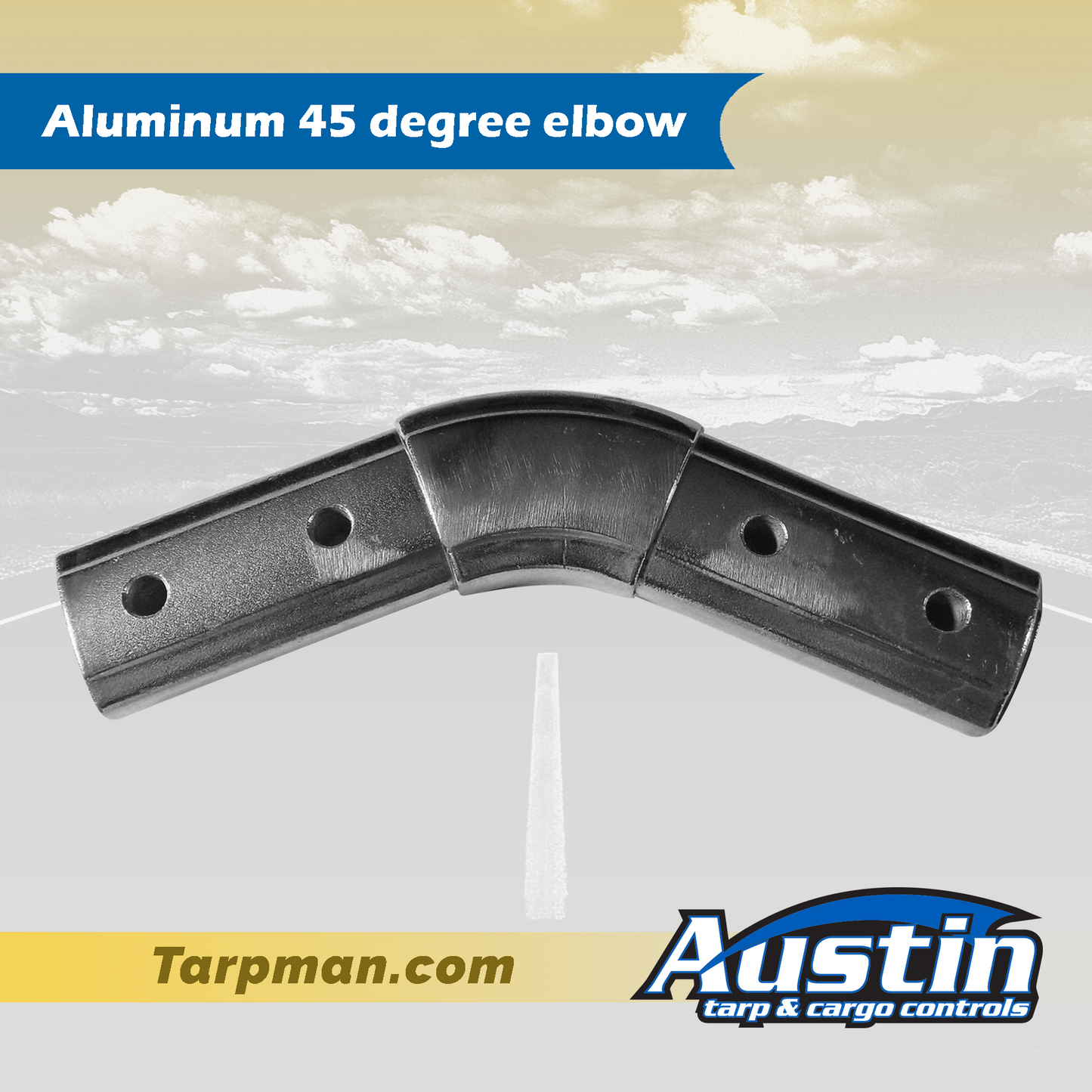 Aluminum 45 degree elbow