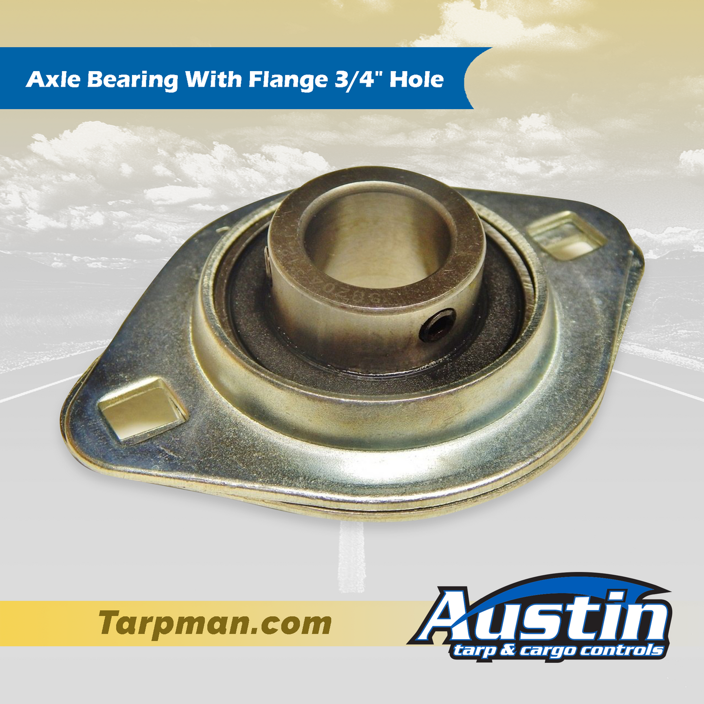 Axle Bearing With Flange 3/4" Hole