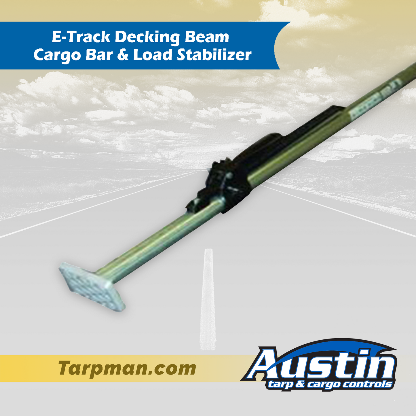 E-Track Decking Beam Cargo Bar & Load Stabilizer