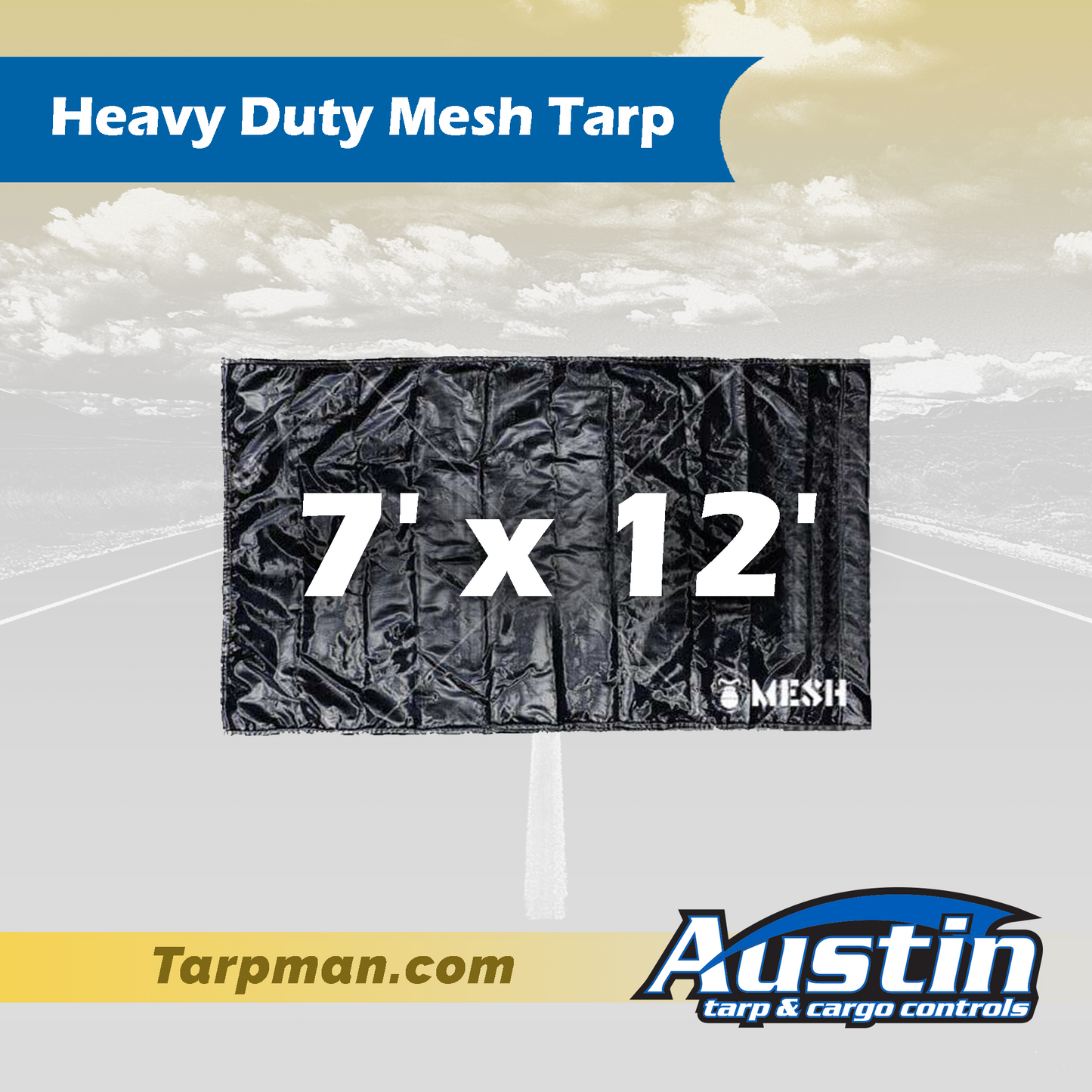 7' x 12' Heavy Duty Mesh Tarp