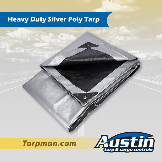 Heavy Duty Silver Poly Tarp