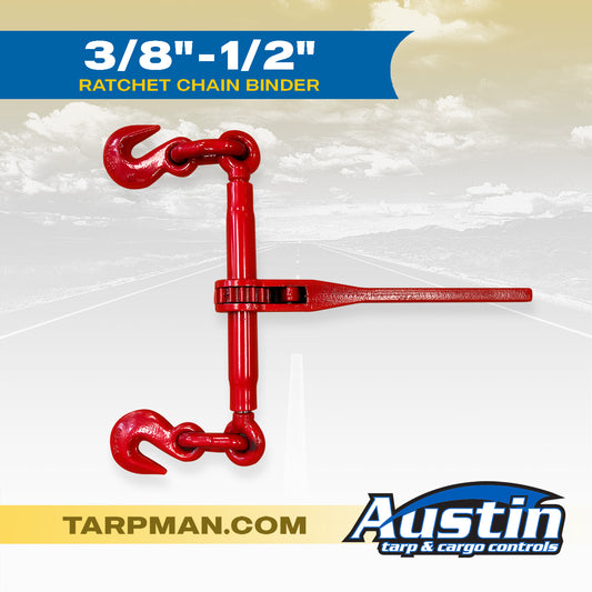 Ratchet Chain Binder for 3/8"-1/2" Chains - 9,200 lbs Capacity"