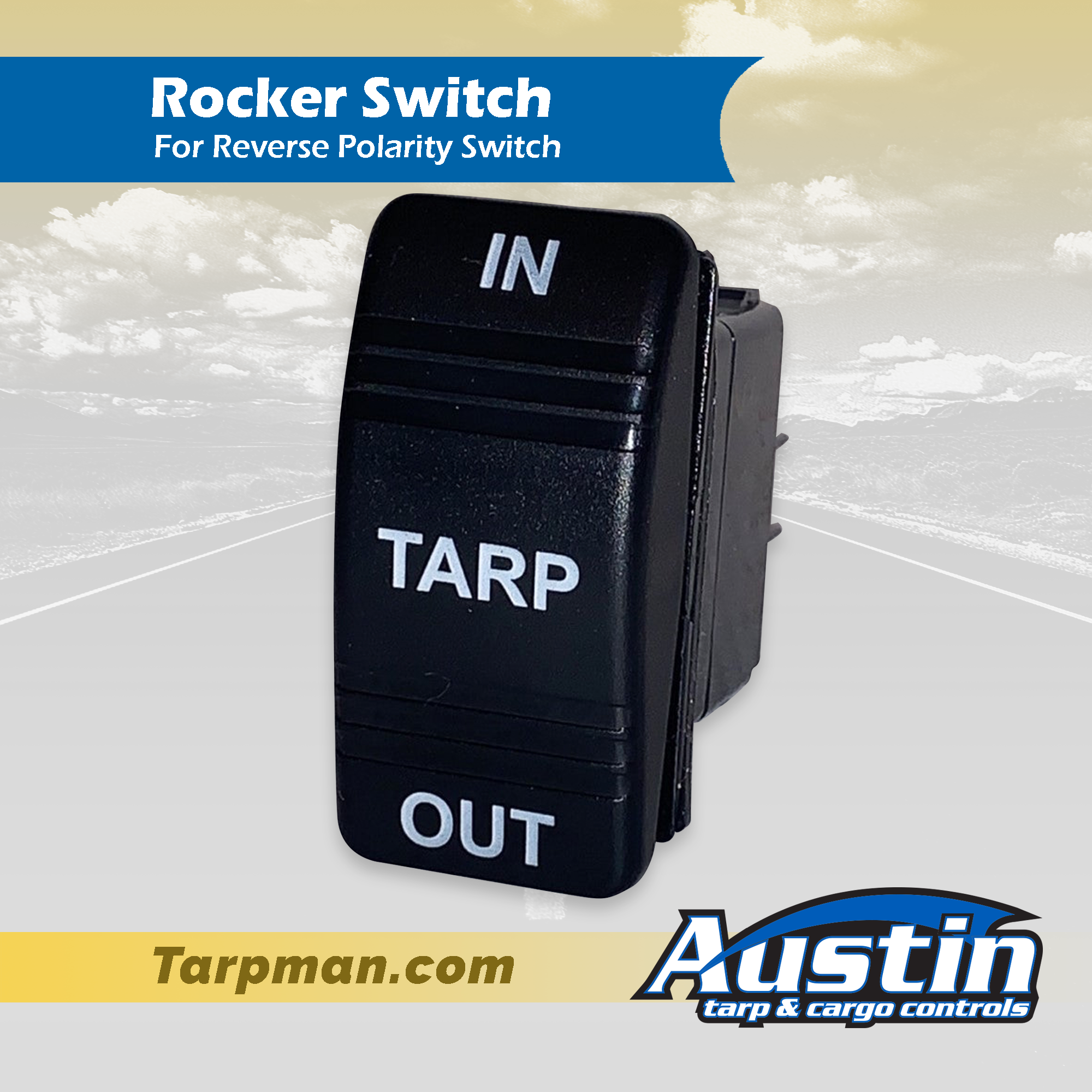 Red Tarp Rocker Switch Side & Underbody Mounted Dump Truck Parts