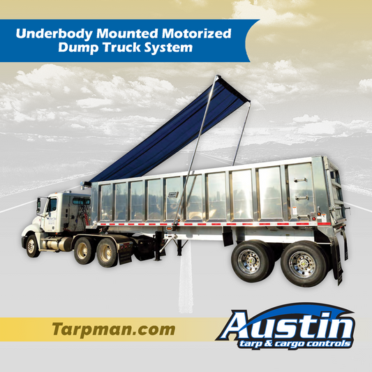 Underbody Mounted Motorized Dump Truck System